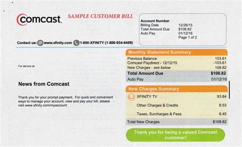 comcast phone number billing